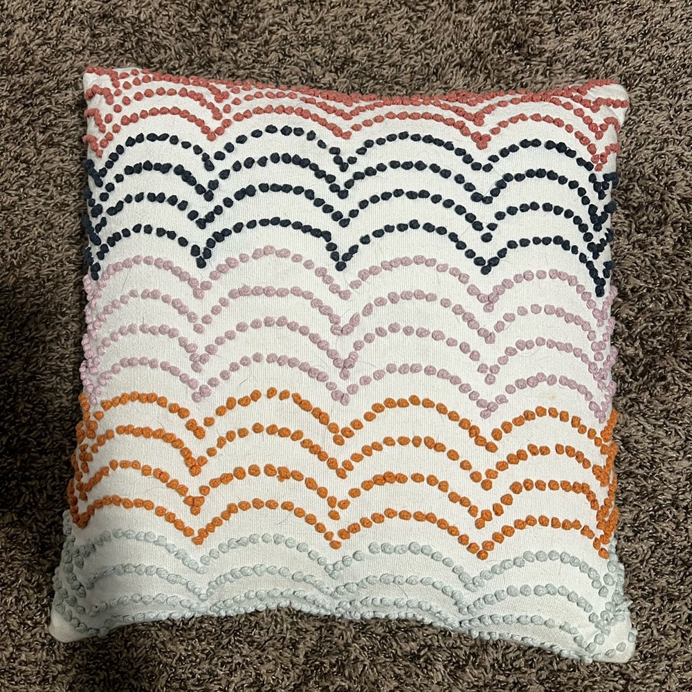 Anthropologie Embroidered Pillow
